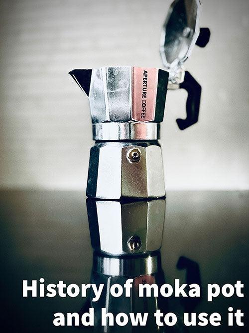 The history of the moka pot and how to use it - Aperture Coffee