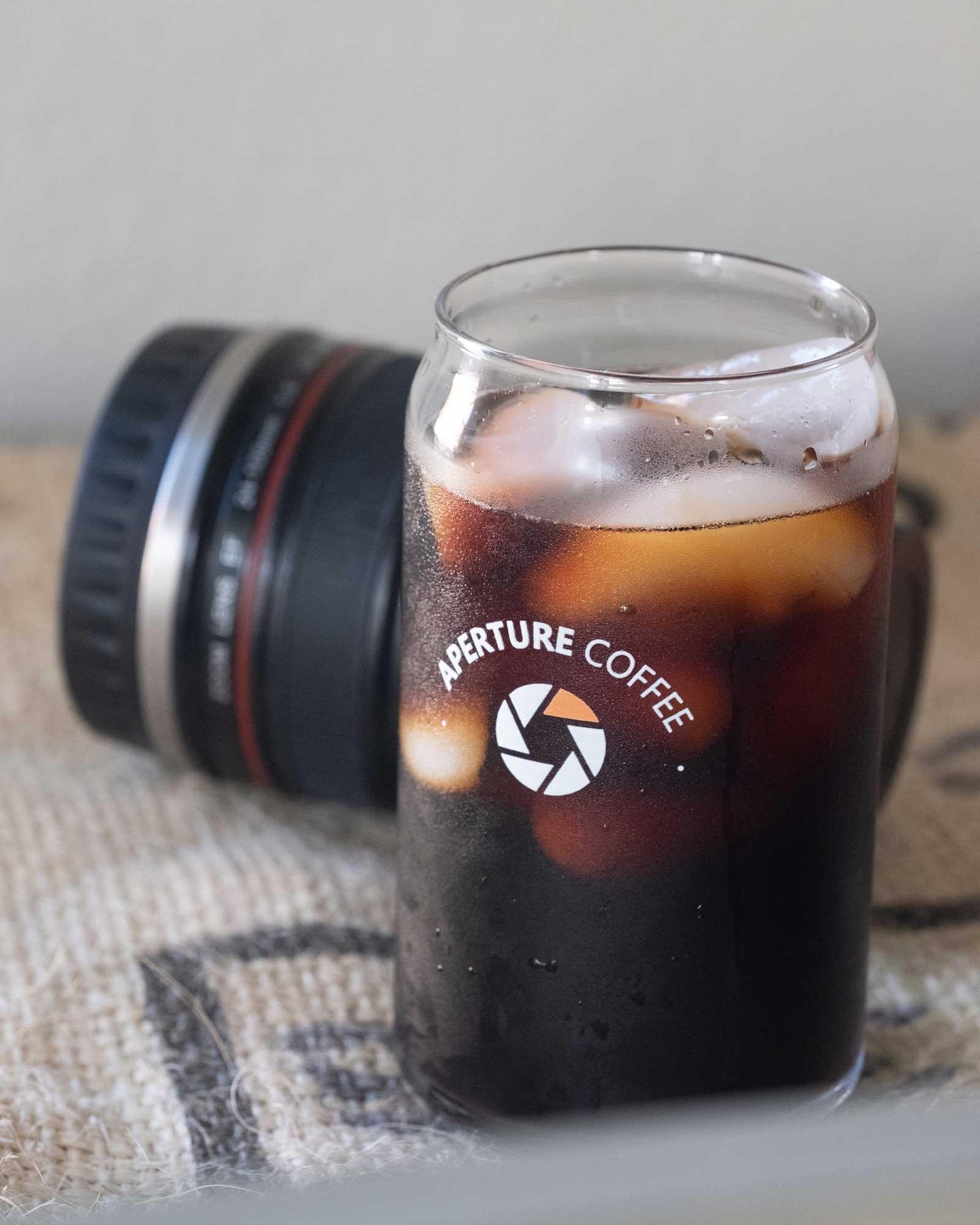 Aperture Coffee Glass Can