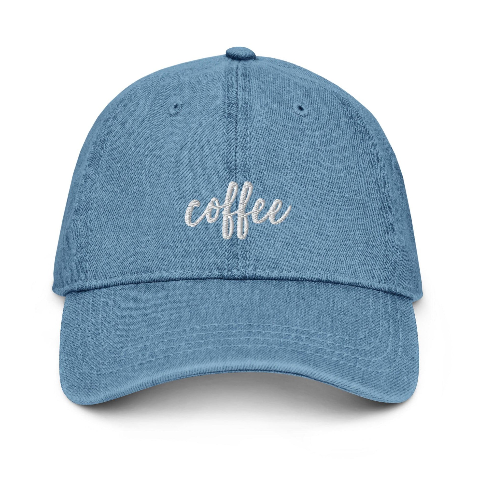 Coffee Embroidered Denim Hat - Aperture Coffee