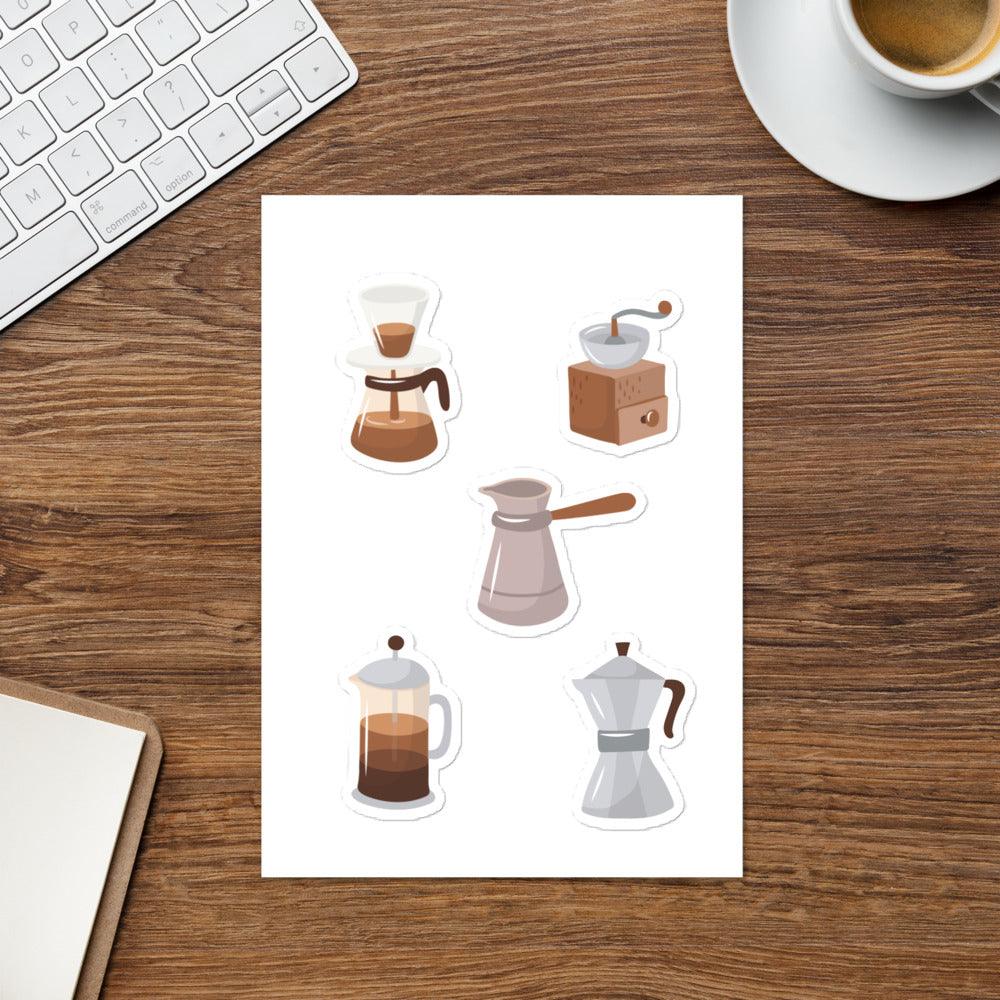 Coffee Tools Sticker sheet - Aperture Coffee